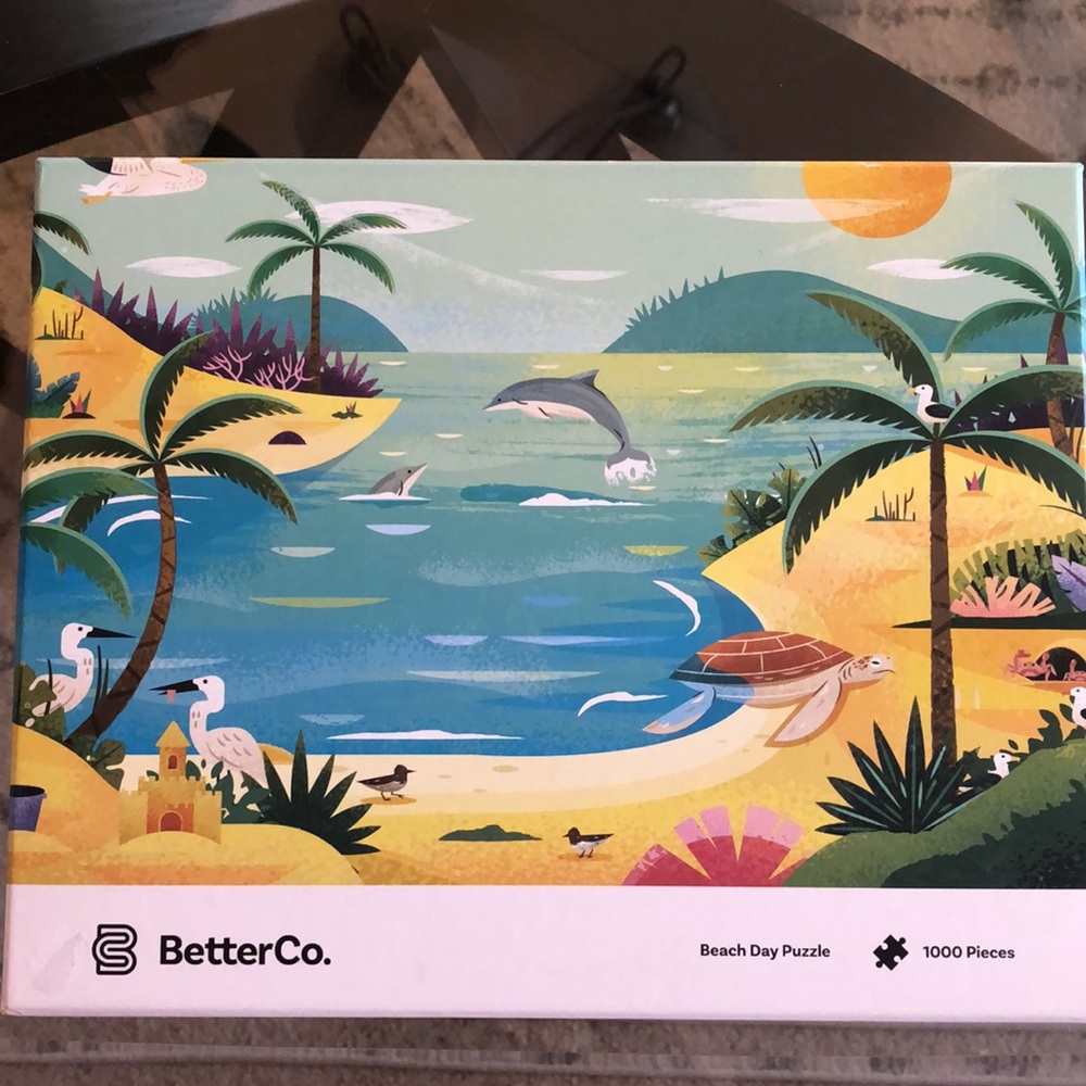 BetterCo Beach Day 1000 piece puzzle **2 pieces missing